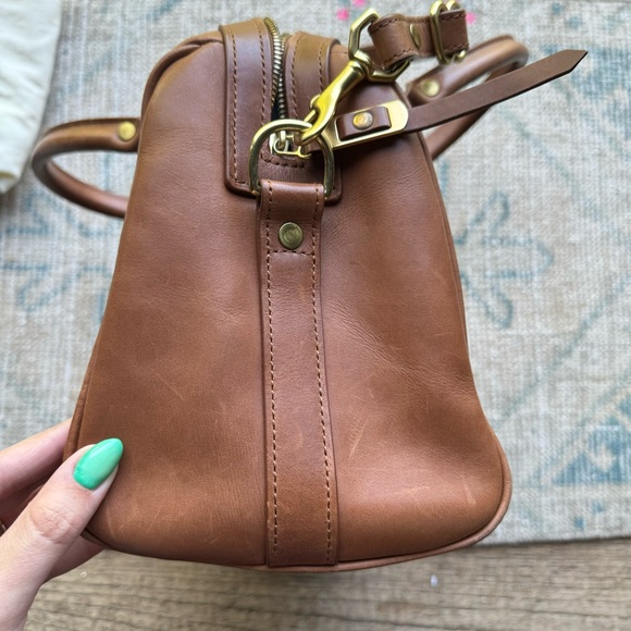 J.W. Hulme leather bowler bag satchel - Picture 5 of 13